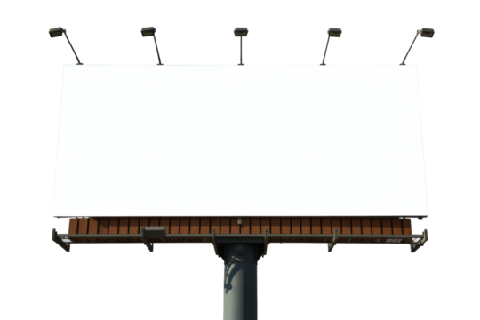 Blank billboard ready for your impactful advertising message, creating visible branding opportunities