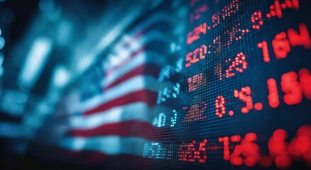 Blurred Background Emphasizes Stock Market Details