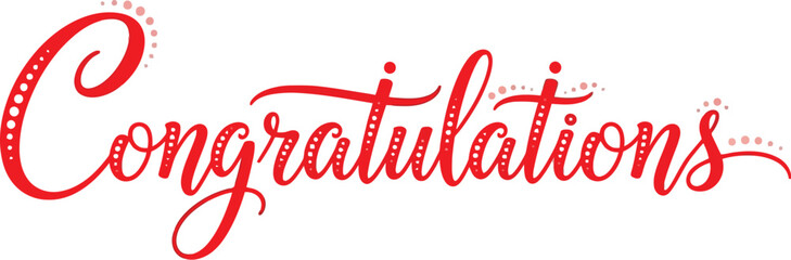 Congratulations card image for greeting and celebration wishes