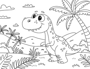 Dinosaur coloring pages