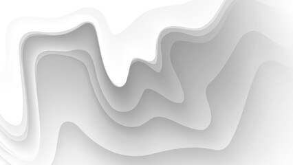 white abstract background with layered wave