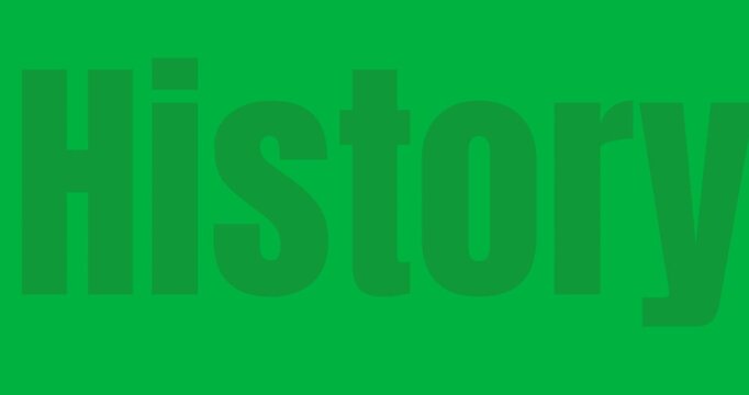 Digital animation of colorful lgbtq history month text banner against transparent background