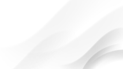 white abstract background with flowing waves