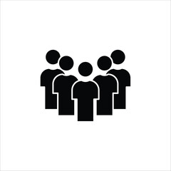 population icons. simple solid vector