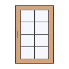 vector illustration of a window