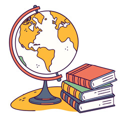 Colorful Kids and Education Icon Set – School, Learning, Toys, Books, Art, Math, Science, and Creativity Vector Illustration