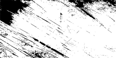 Abstract black grunge background with a splatter and stain texture border for vintage design and art illustration