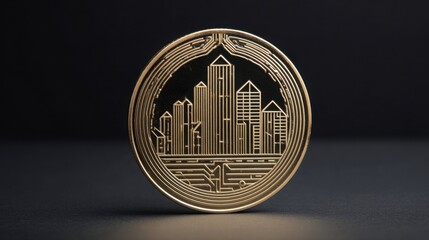 Private equity token concept representing the fractional ownership and investment opportunities in financial markets