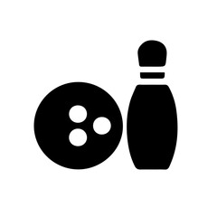 Bowling sport icon