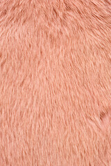 ピンク色の毛皮素材