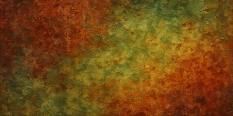 Old rusty metal texture: a grunge backdrop with vintage orange and brown paint colours creating a hot autumn pattern