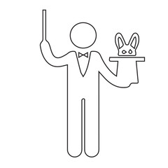 Magician with Bunny Icon
