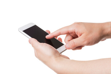 スマホを操作する手