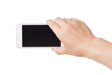 スマホを操作する手