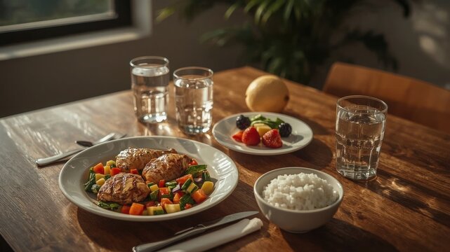 balanced nutritional food for the family - Powered by Adobe