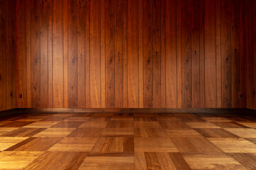 古い部屋の壁と床