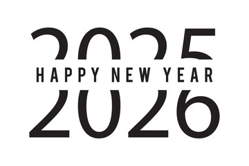 2026 logo concept for calendar, poster, flyer, banner. Modern design for calendar, invitations, greeting cards. Set of new year logo text design. stock illustration in eps 10.