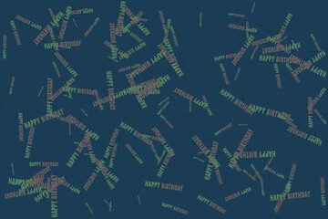 happy birthday writing background 