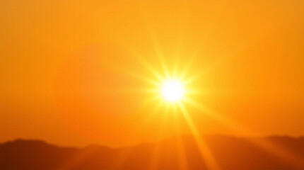 sunset in the mountains