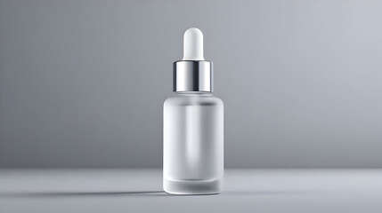 Transparent Cosmetic Bottle Mockup

