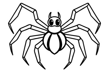 halloween spider silhouette illustration