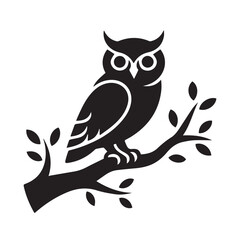 owl sitting on a branch