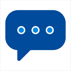 Messaging Icon: Simple yet evocative illustration of a chat bubble icon. A minimalist and versatile visual perfect for a range of digital contexts.
