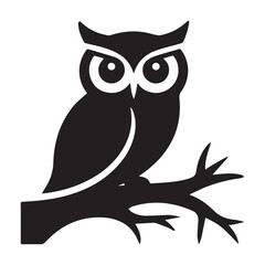 owl sitting on a branch