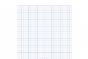 Graph paper sheet on transparent background for design, geometry, mathematics, education and planning