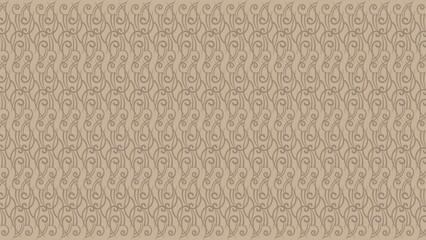 pattern with swirls on brown background. Vector illustration
