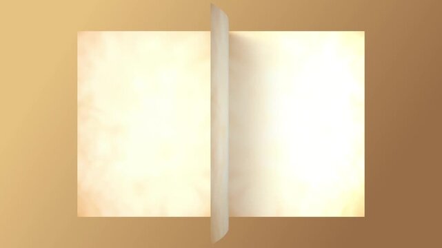 4k 3D Flipping book page curl transition animation being flipped over, Opening book video.