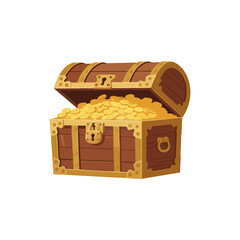 treasure chest with gold coins