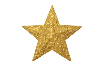 Obraz premium Gold glitter star shape transparent background