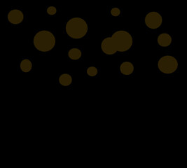 Yellow Sparkles Light Effect on a black background