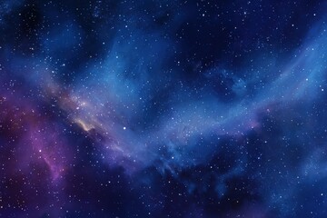 Obraz premium Stunning nebula and vibrant stars illuminate the night sky in a cosmic display of color and wonder, creating a breathtaking view of space