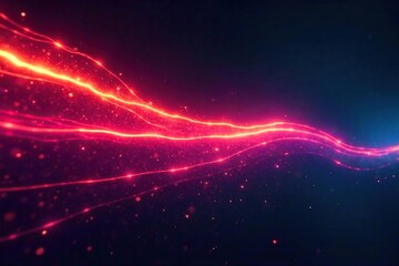 Fototapeta premium Vibrant Glowing Light Streaks Futuristic Abstract Background for Sci-Fi, Technology, and Energy Designs