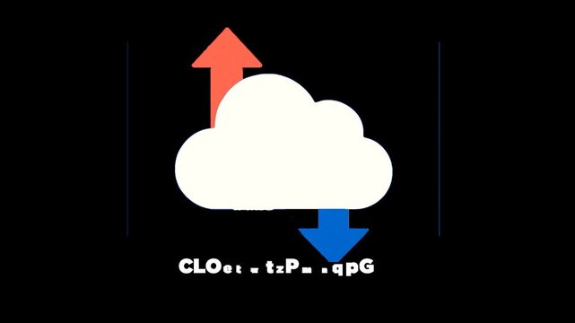 footage alpha channel cloud computing concept illustration design