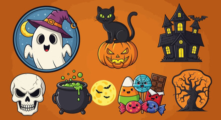 Colorful illustration featuring various icons symbolizing ideas, innovation, and progress.