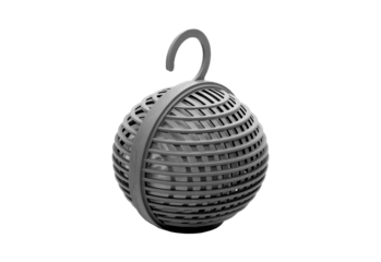 Woven egg shaped lantern isolated on transparent background