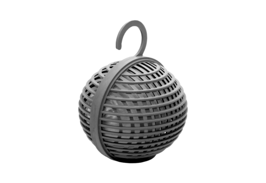 Woven egg shaped lantern isolated on transparent background