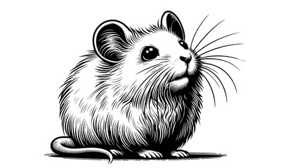 little mouse standing looking up