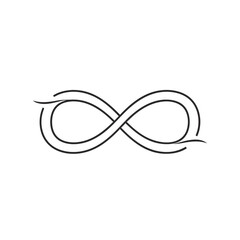 Elegant Infinity Symbol Illustration with Smooth Curves and Balanced Design