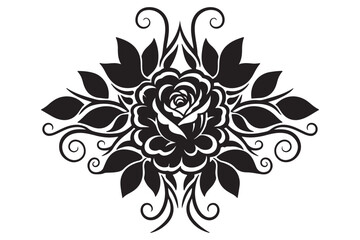 Elegant floral design with vibrant colors and classic typography