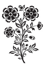 Elegant floral design with vibrant colors and classic typography