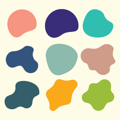 set of stickers labels