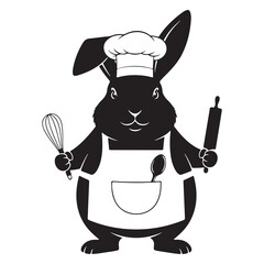 Charming easter bunny illustration with colorful easter eggs and floral elements