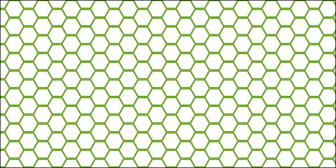 Seamless geometric pattern of green net texture on a wire fence with circular dots and yellow accents for a vintage wallpaper design © Md