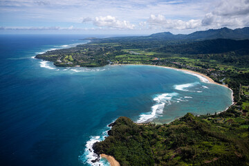 Hanalei Bay from Above © James
