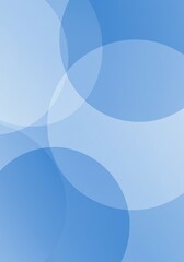 A clean, modern wallpaper with a geometric design of transparent blue bubbles and varied shading