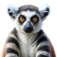 Obraz premium Close Up Portrait of Ring Tailed Lemur Face primate